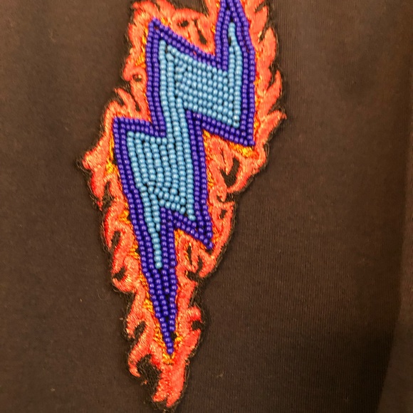 Sandro Bead Embellished Lightning Tee - Picture 6 of 8